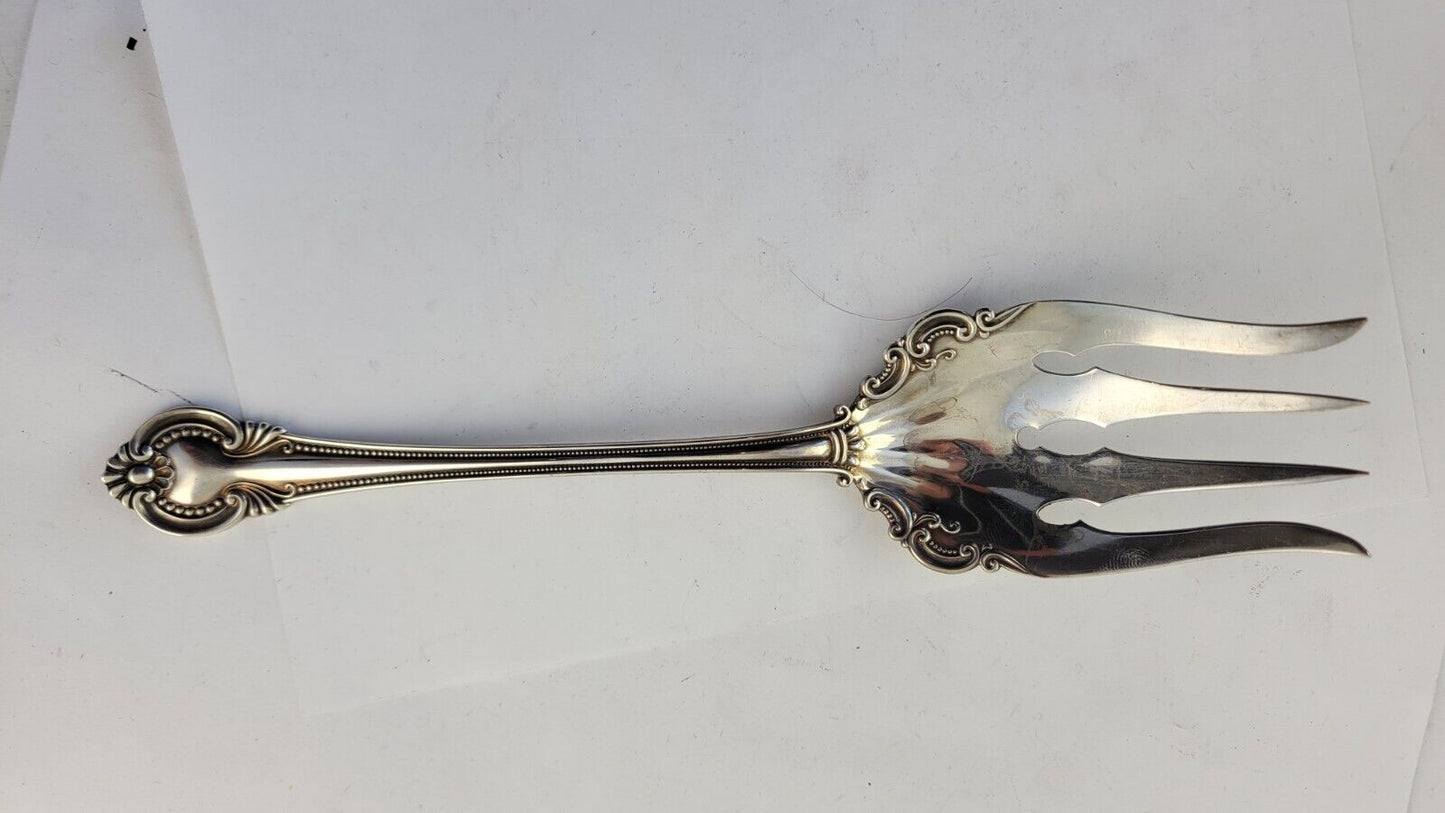 Irene by International Sterling 8 1/2" Silver Med. Cold Meat Serving Fork 2.2oz.
