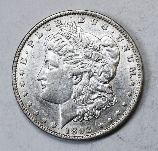 1892 $1 Morgan Silver One Dollar Rare Philadelphia AU