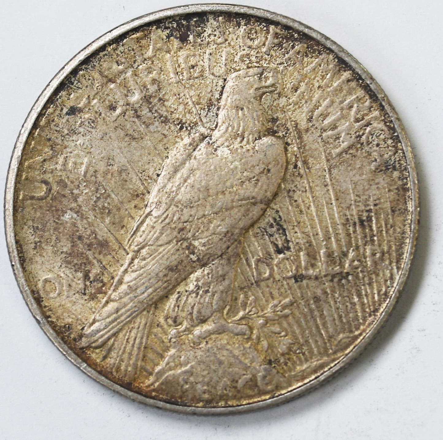 1927 D $1 Peace Silver One Dollar US Denver AU
