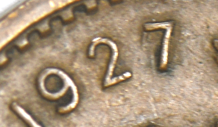 1927/6 Mo Mexico Estados Unidos Mexicanos 1 One Centavos KM# 415