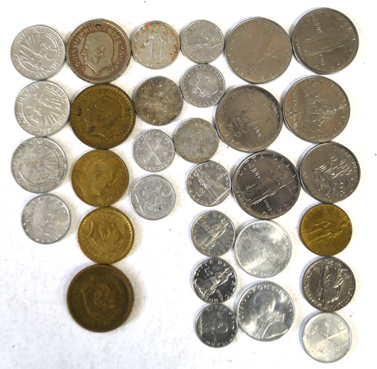 31pc Italy Vatican San Marino Monaco Coins