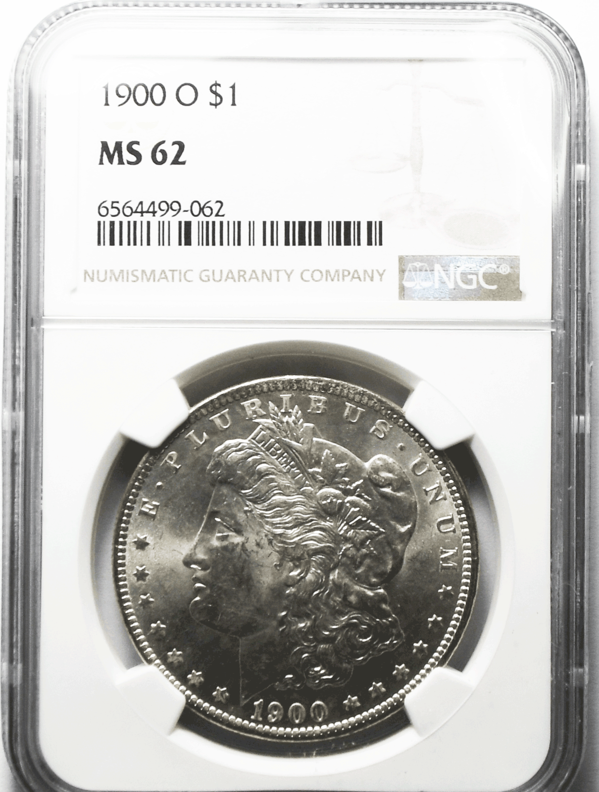 1900 O $1 Morgan Silver Dollar MS62 NGC Uncirculated New Orleans