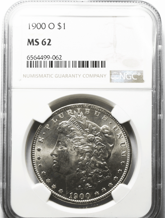 1900 O $1 Morgan Silver Dollar MS62 NGC Uncirculated New Orleans