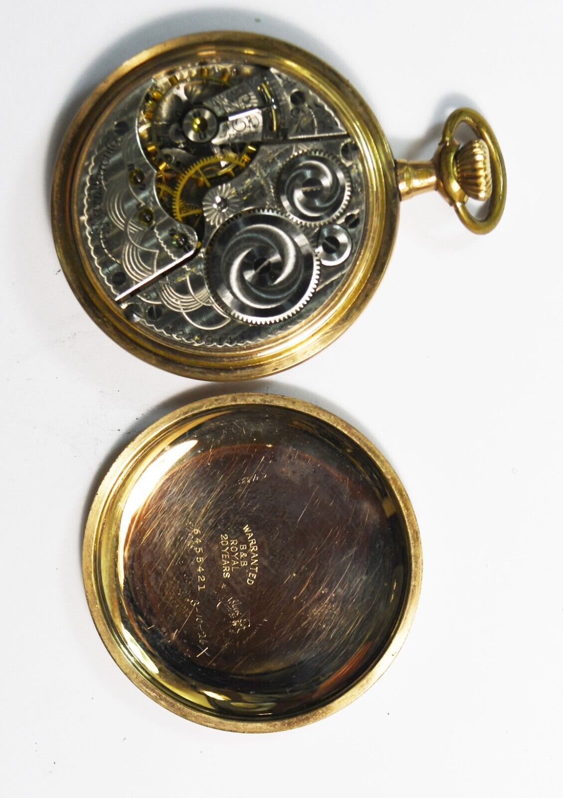1906 Elgin 313 Size 16 Open Face Pocket Watch Spartan Case 15j 20yr GF