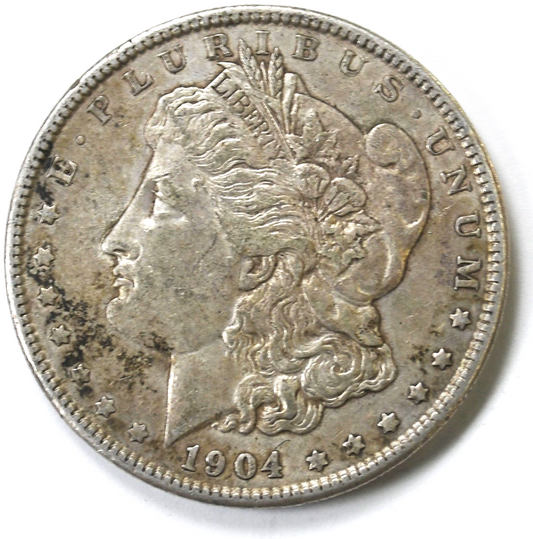 1904 $1 Morgan Silver One Dollar Philadelphia Rare