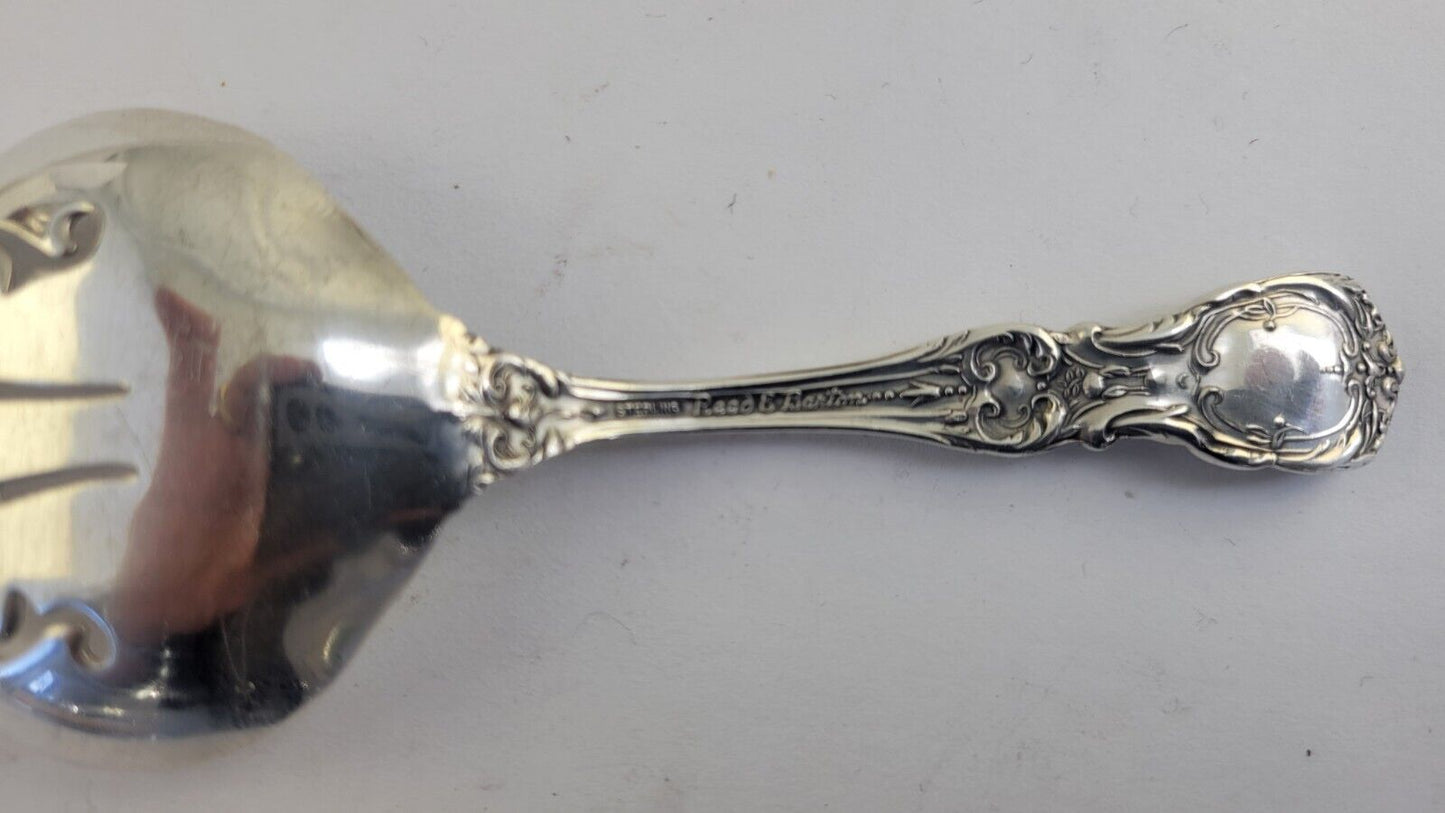 Reed & Barton Francis I Sterling Pierced Bon Bon Spoon4 5/8"- New Mark 1.2oz.