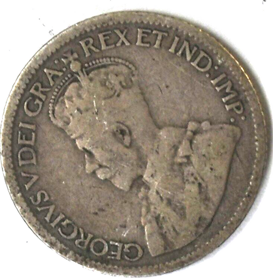 1920 Canada 10c Ten Cents Silver Coin Dime KM# 23