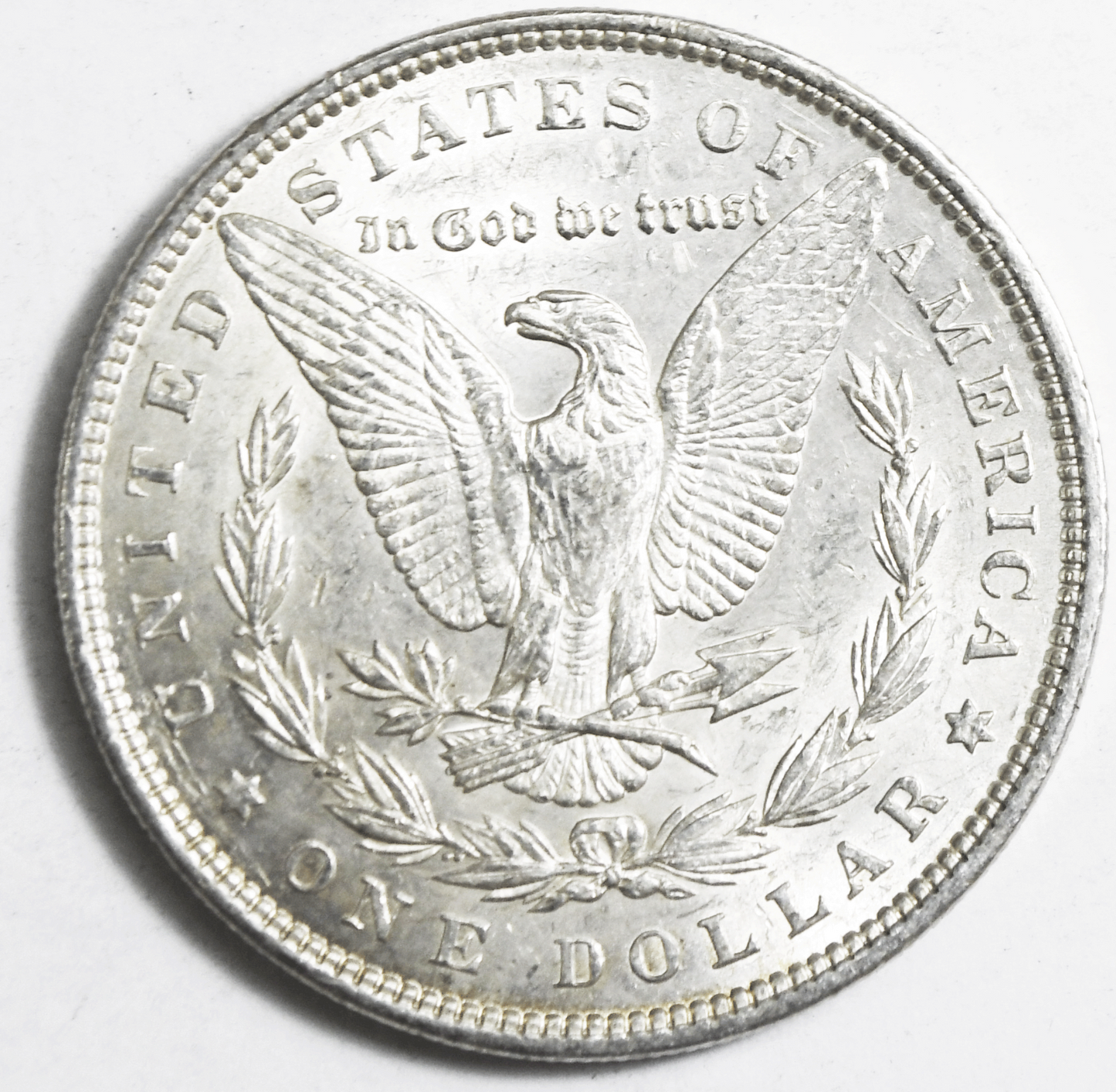 1896 $1 Morgan American Silver One Dollar US Philadelphia AU