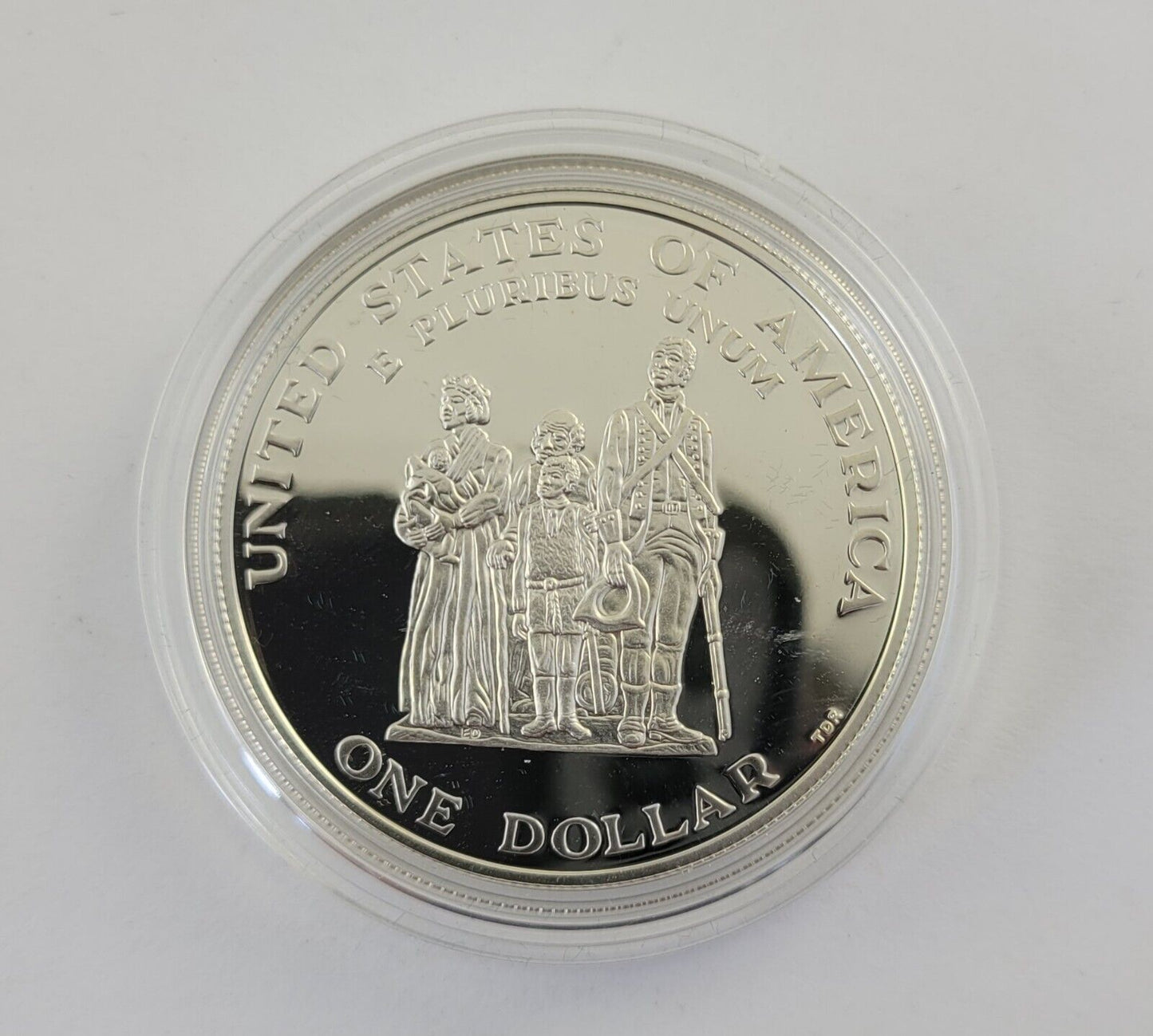 1998 S Black Revolutionary War Patriots Commemorative Silver Dollar Proof Coin