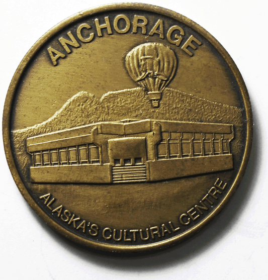 Alaska Anchorage Cultural Centre Gulf of Alaska Medal 39mm