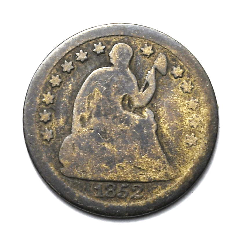 1852 O H10c Seated Liberty Silver Half Dime New Orleans Rare 5c