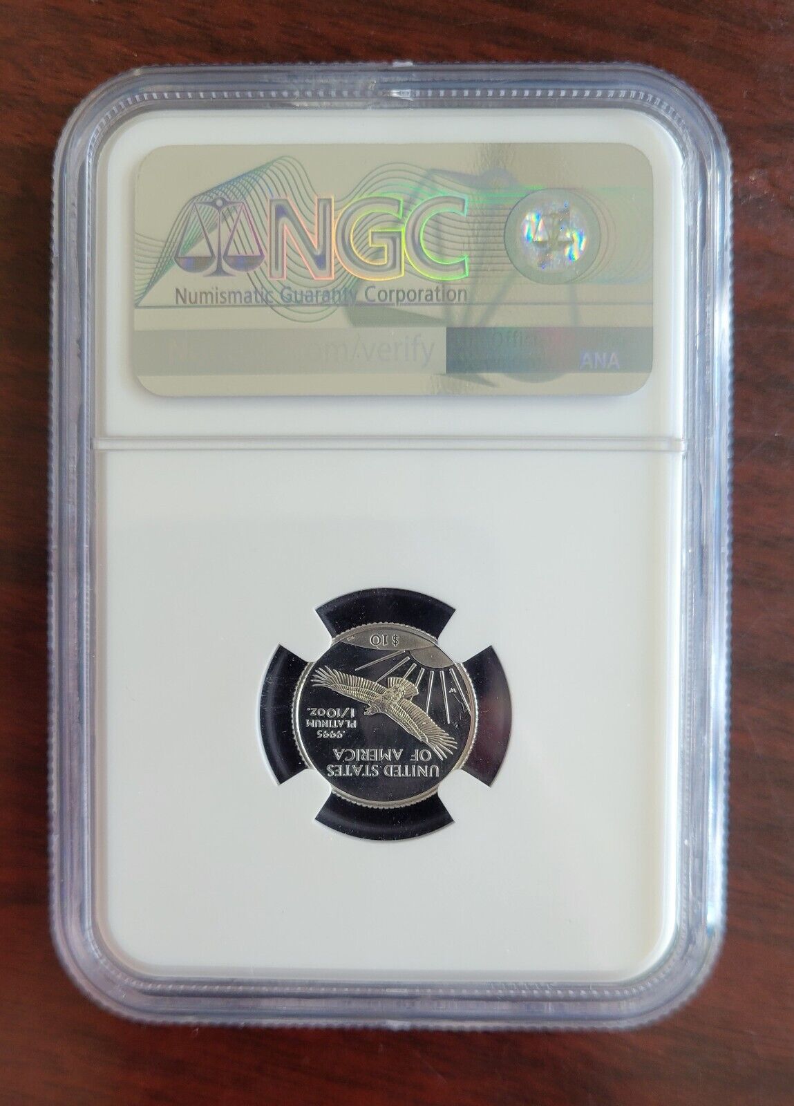 1997-W Platinum American Eagle $10 NGC PF70 Ultra Cameo Rhett Jeppson Signed