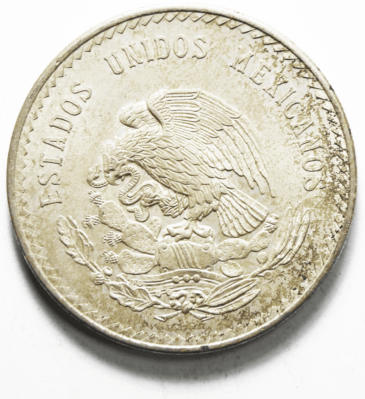 1948 Mexico Estados Unidos Mexicanos Five 5 Pesos Silver Coin KM# 465