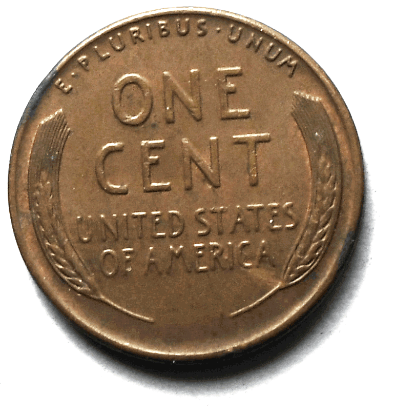 1944 D/D 1c Lincoln One Cent Wheat Cent AU-Unc VP-008