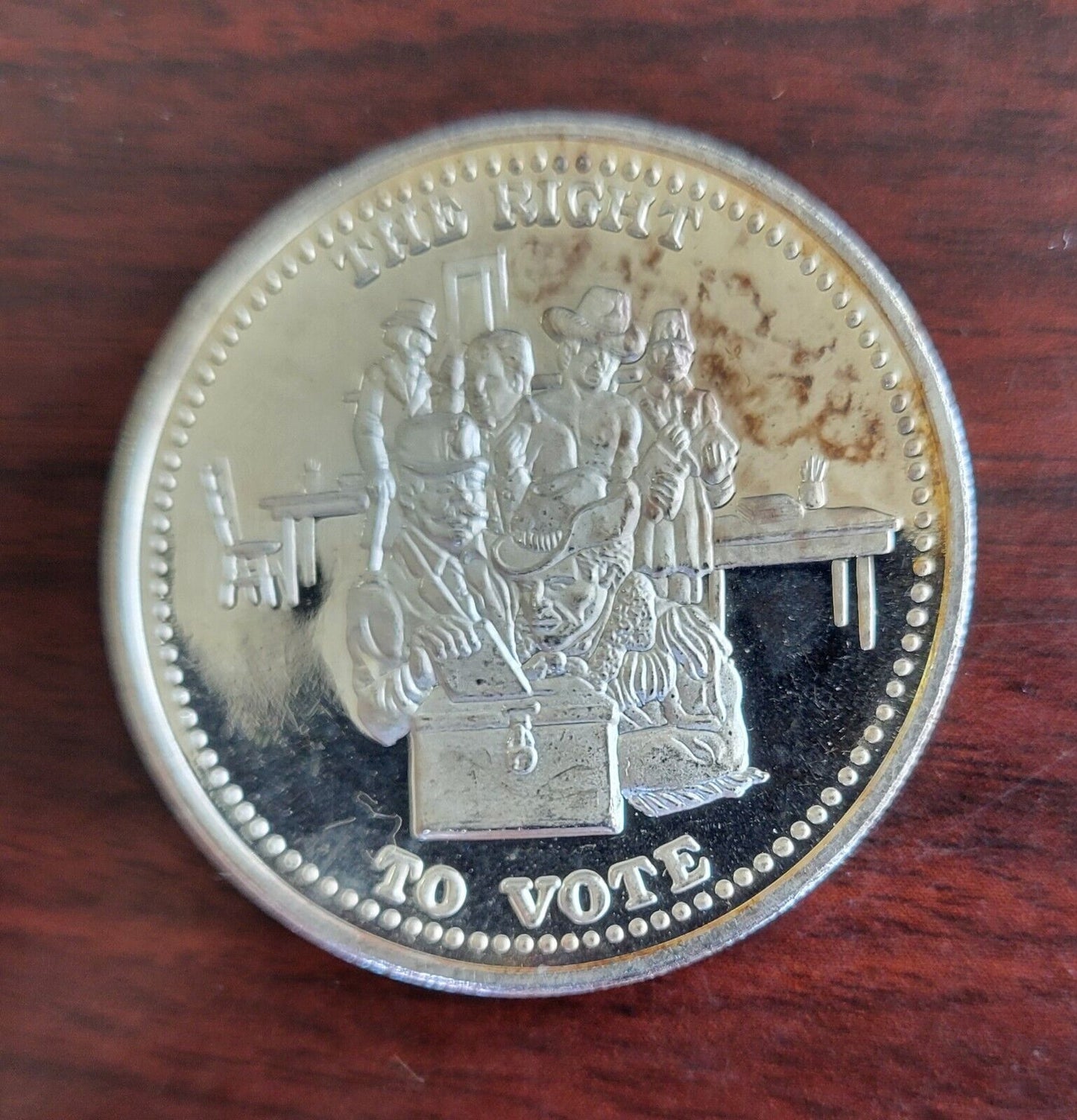 The Right To Vote .999 Fine Silver Johnson Matthey 1oz. Round