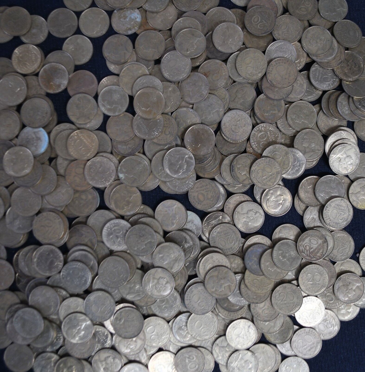 430pc France 20 Twenty Centimes Coins Lot 1962-1995