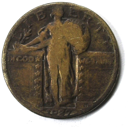 1927 D 25c Standing Liberty Silver Quarter Denver