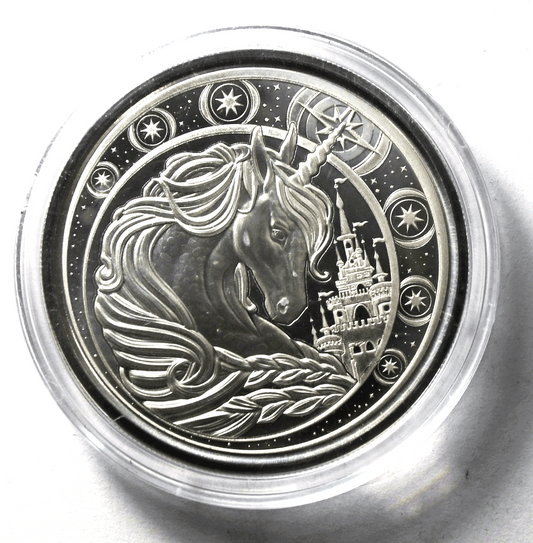 2023 .999 Silver 1oz Ghana Unicorn Five Cedis