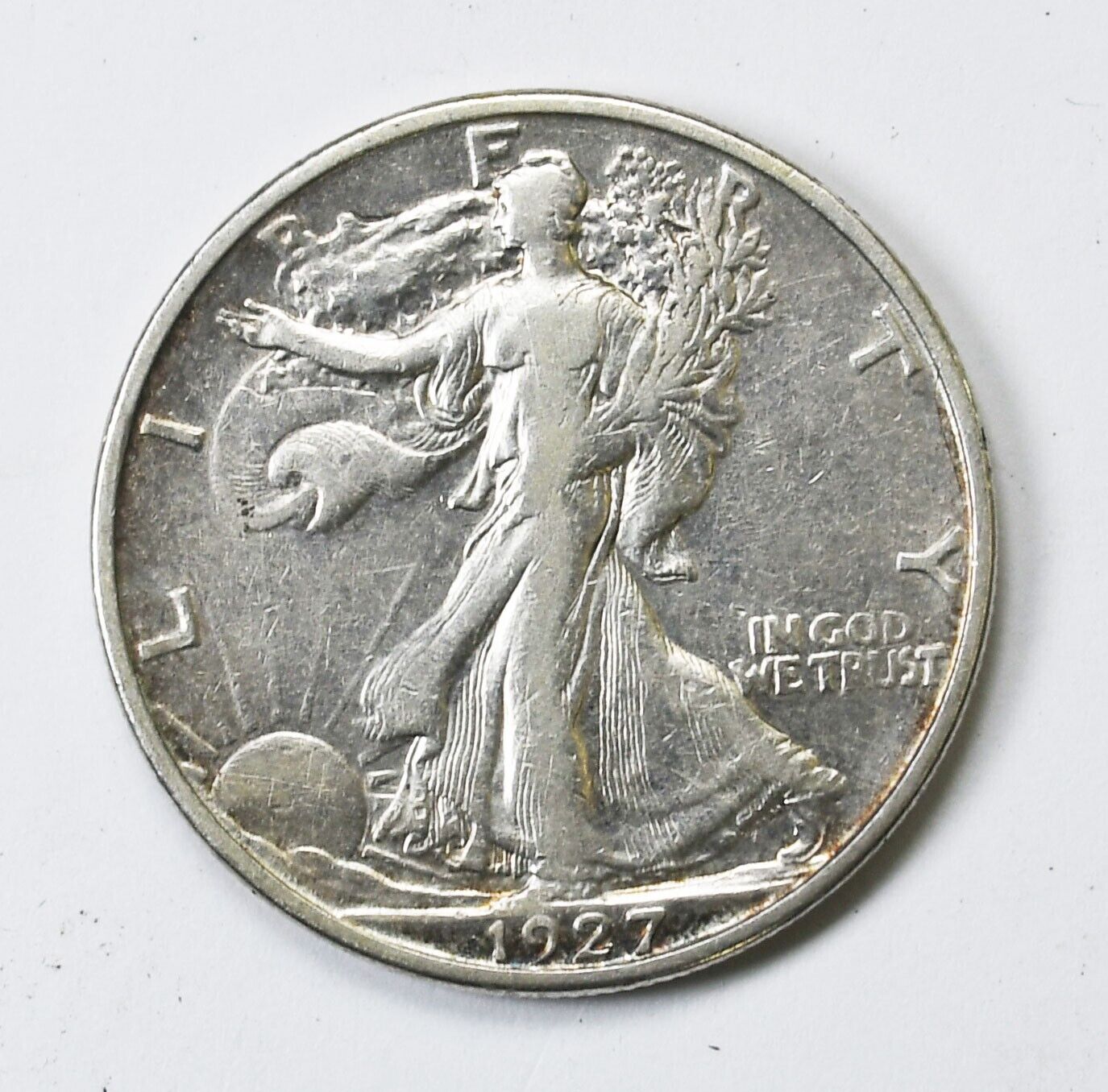 1927 S 50c Walking Liberty Silver Half Dollar Fifty Cents San Francisco VF