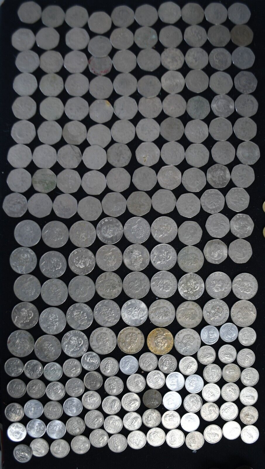 362pc Mexico 1000 500 200 50 20 10 5 Pesos 1980's