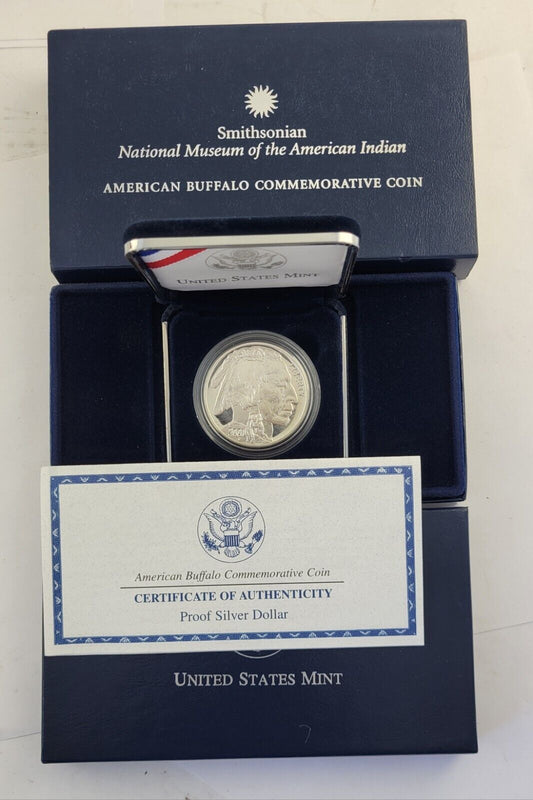 2001 United States Mint Smithsonian Proof American Buffalo Commemorative Coin