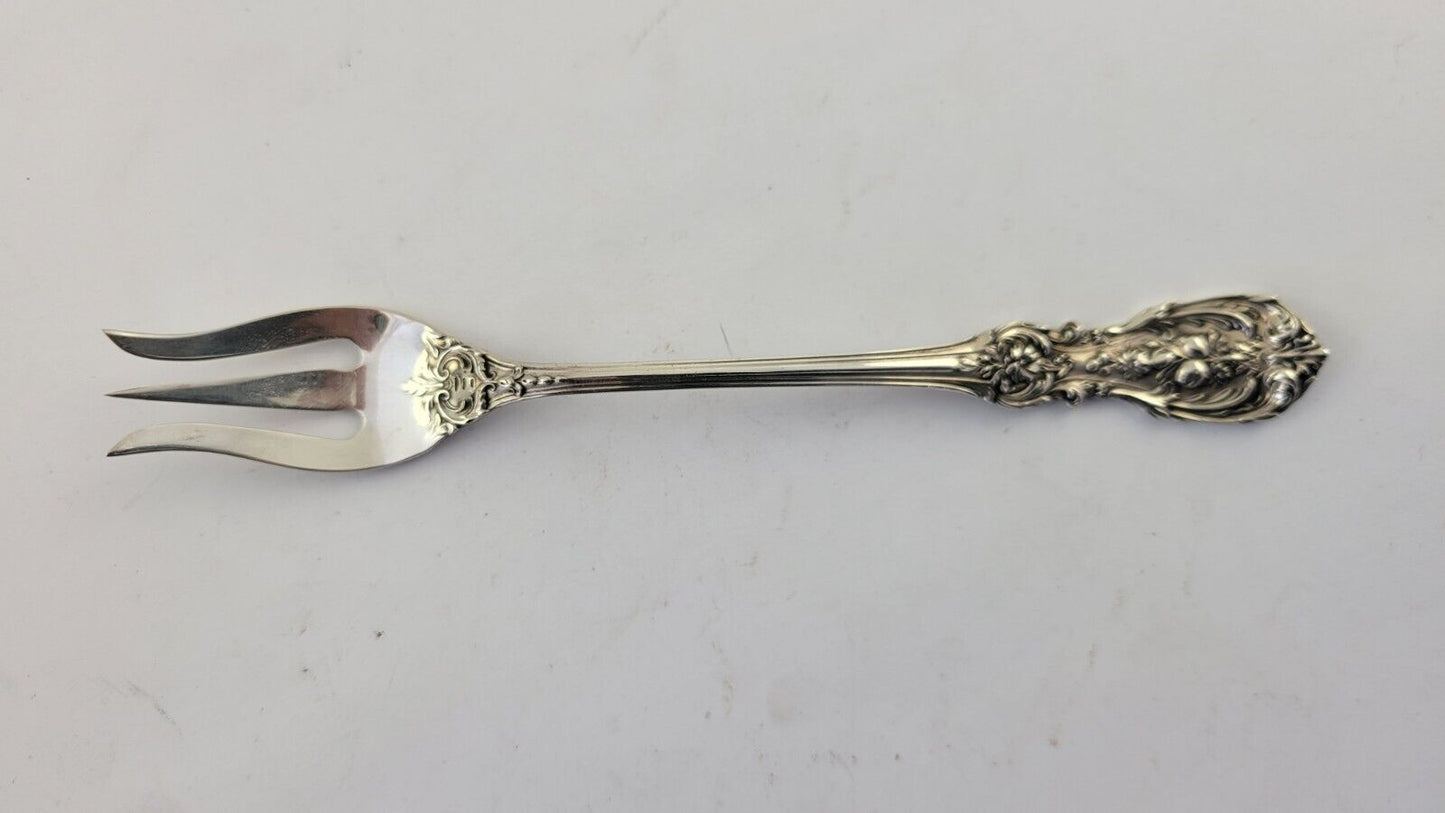 Reed & Barton Francis I Sterling 5 7/8" Short Handle Pickle/Olive Fork   .78oz.