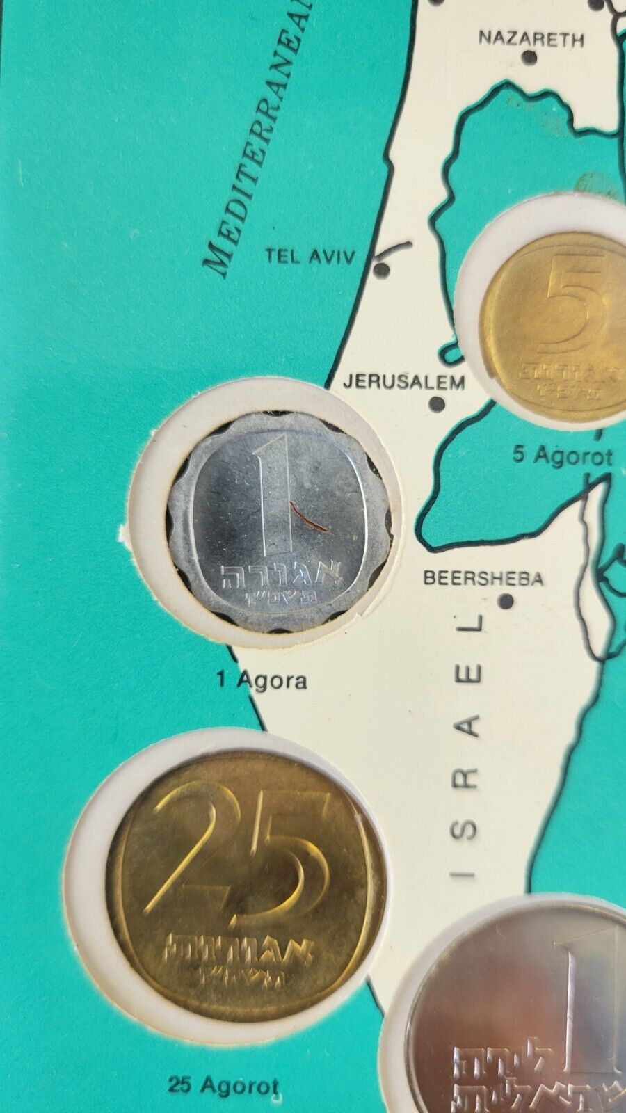 1967 Coins of Israel 6 Coin Set in Original Mint Packaging Jerusalem