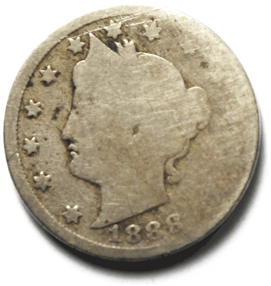 1888 5c V Liberty Nickel Five Cents Rare US Philadelphia