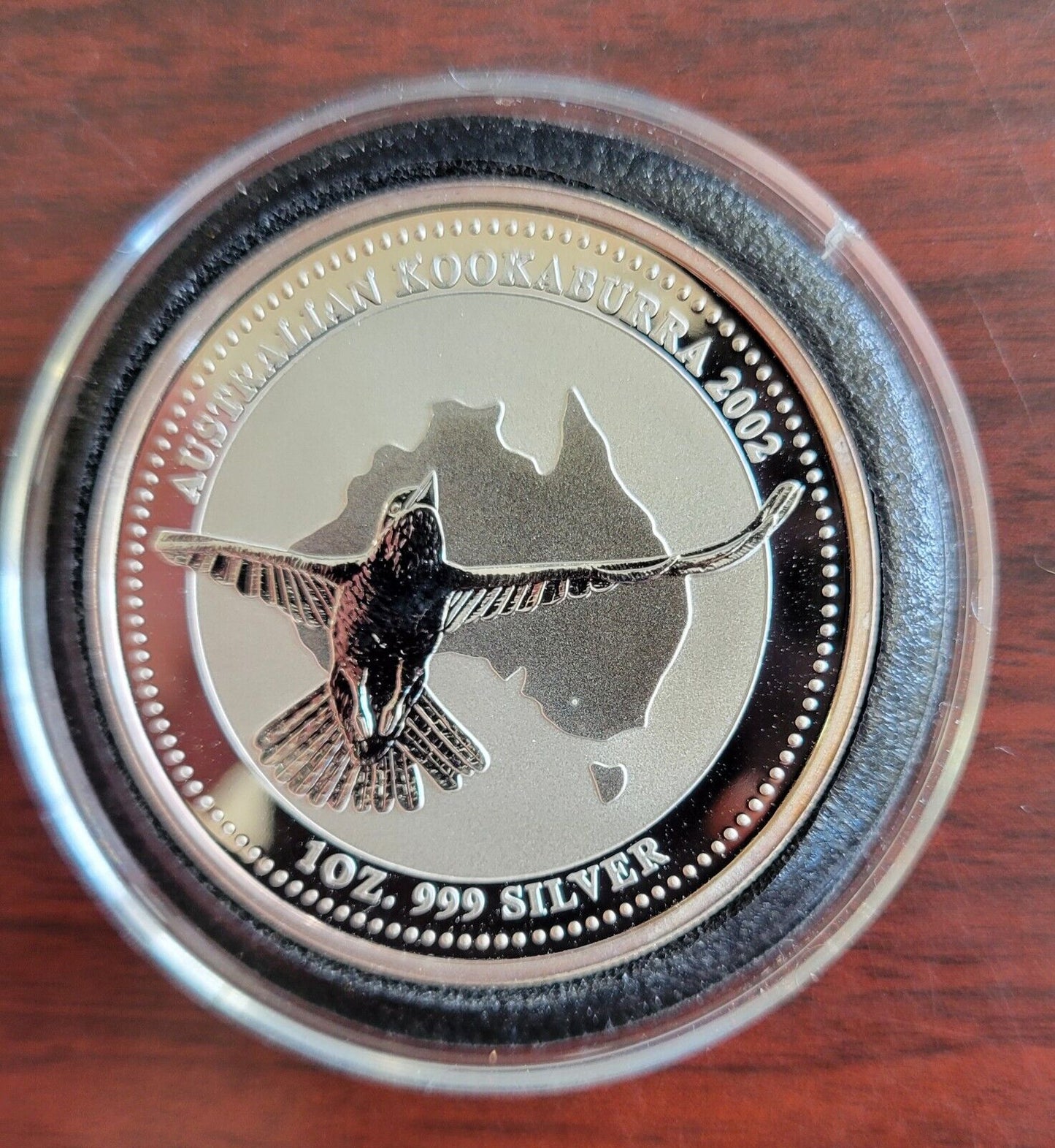 2002 Australian Kookaburra 1oz. Silver .999 Fine Dollar Coin Perth Mint