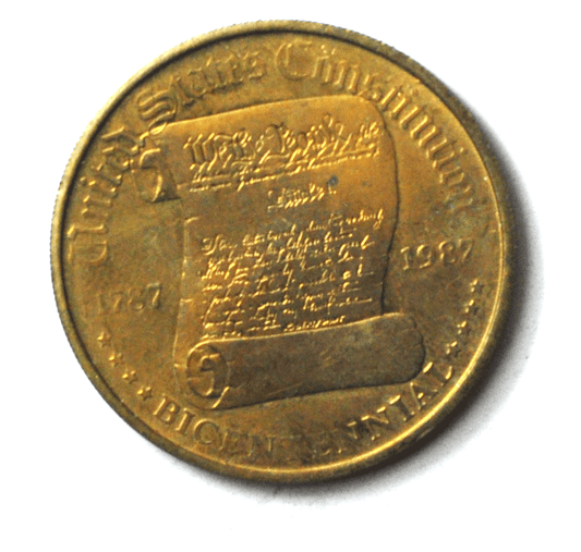 1987 Constitution Bicentennial Bronze Medal We The People 200 39mm