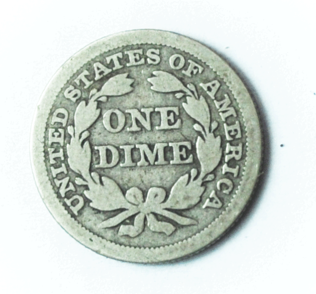 1852 10c Seated Liberty Silver Dime Rare Ten Cents Philadelphia