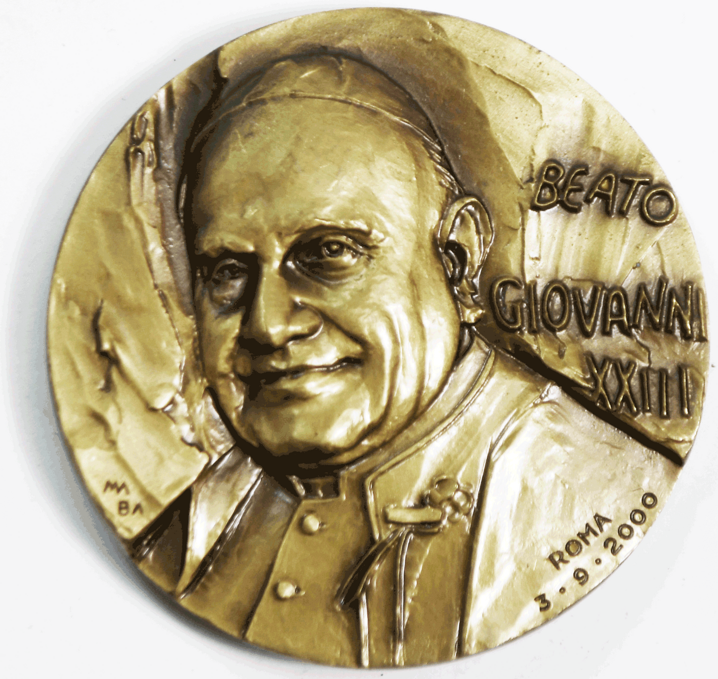 2000 Pope Giovanni XXIII Medal Roma 60mm High Relief Medal Beato