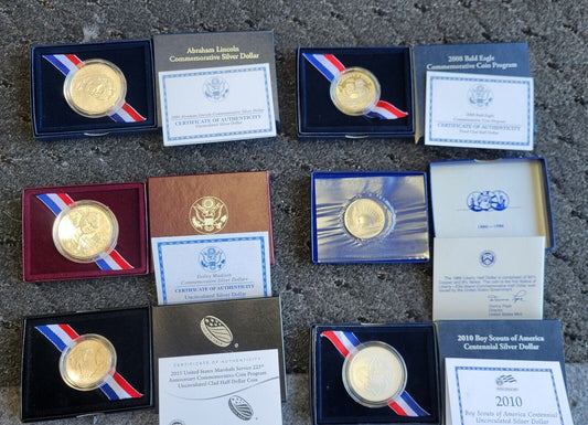 US Mint 2015, 86, 08, 15 Commemorative Marshals, Ellis, Scouts, Lincoln,  Eagle