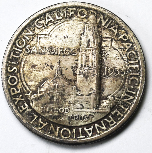 1935 S 50c Commemorative San Diego Half Dollar