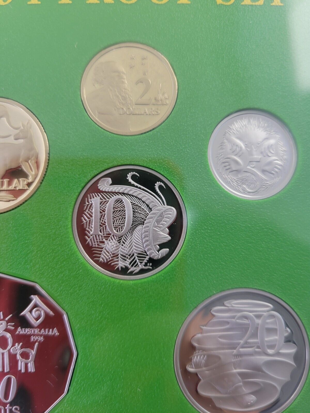 1994 Australian 6 coin Proof Set w/Paperwork $2 Coin Year Of The Family