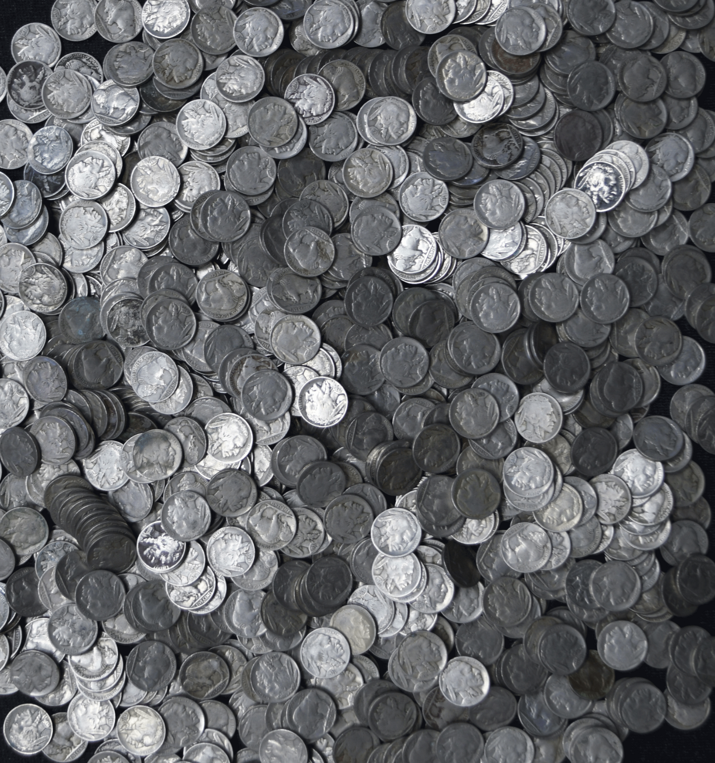 Bag of 500 Buffalo Head Nickels 5c Five Cents Circulated Common Dated Lot