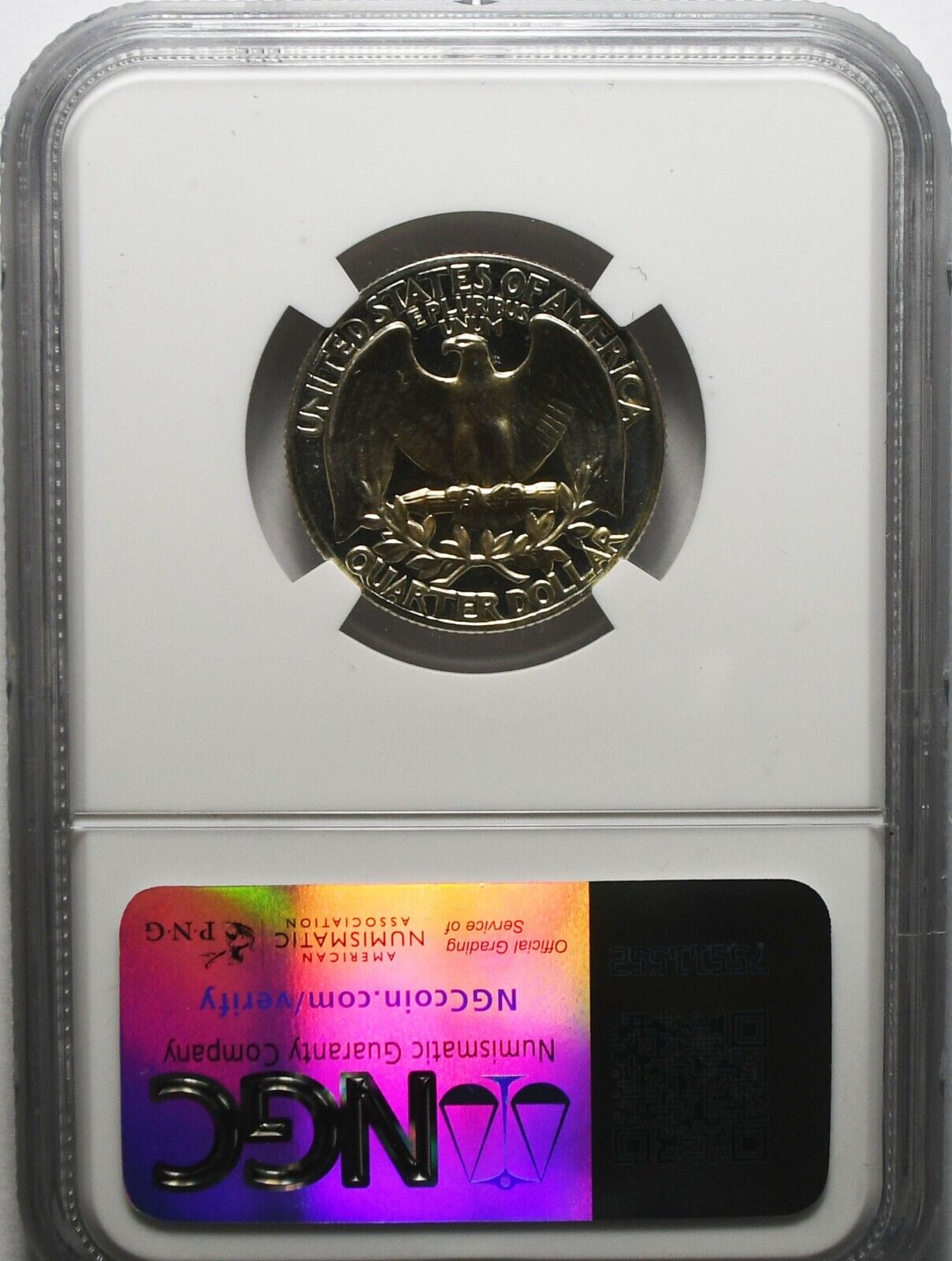 1963 25c Washington Proof Silver Quarter Dollar NGC PF66