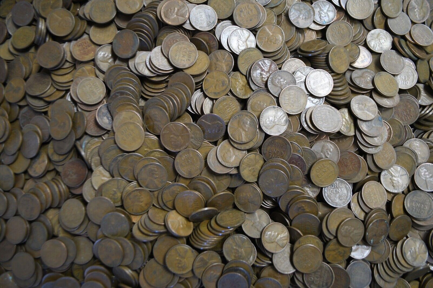 5000pc S 1c Lincoln One Cent Wheat Pennies All San Francisco Common Date