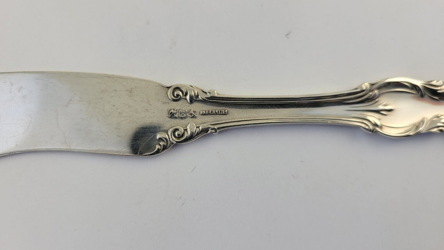 Marlborough by Reed & Barton Sterling 5 7/8" Solid Flat ButterSpreader .93oz.