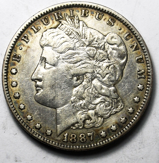 1887 O $1 Morgan Silver One Dollar New Orleans AU