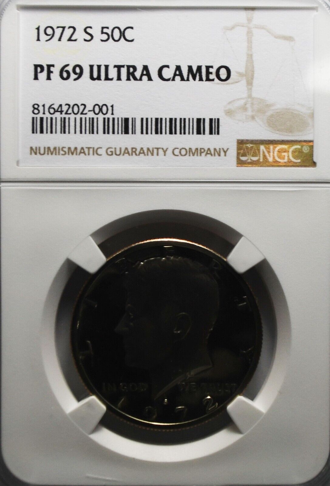 1974 S 50c Kennedy Half Dollar NGC PF69 Ultra Cameo Proof San Francisco