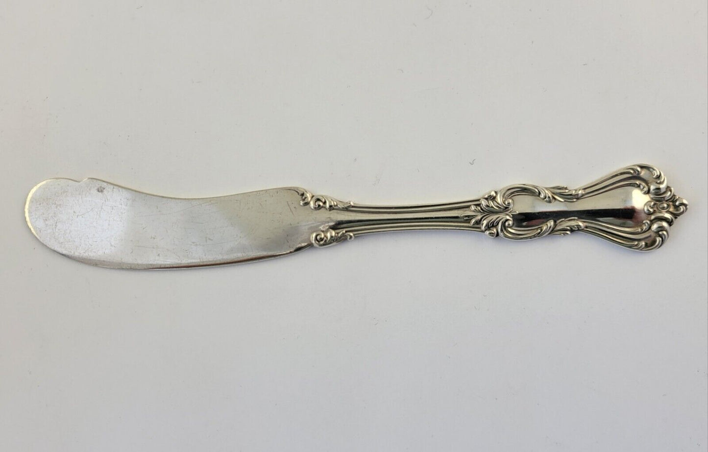 Marlborough by Reed & Barton Sterling 5 7/8" Solid Flat ButterSpreader .93oz.
