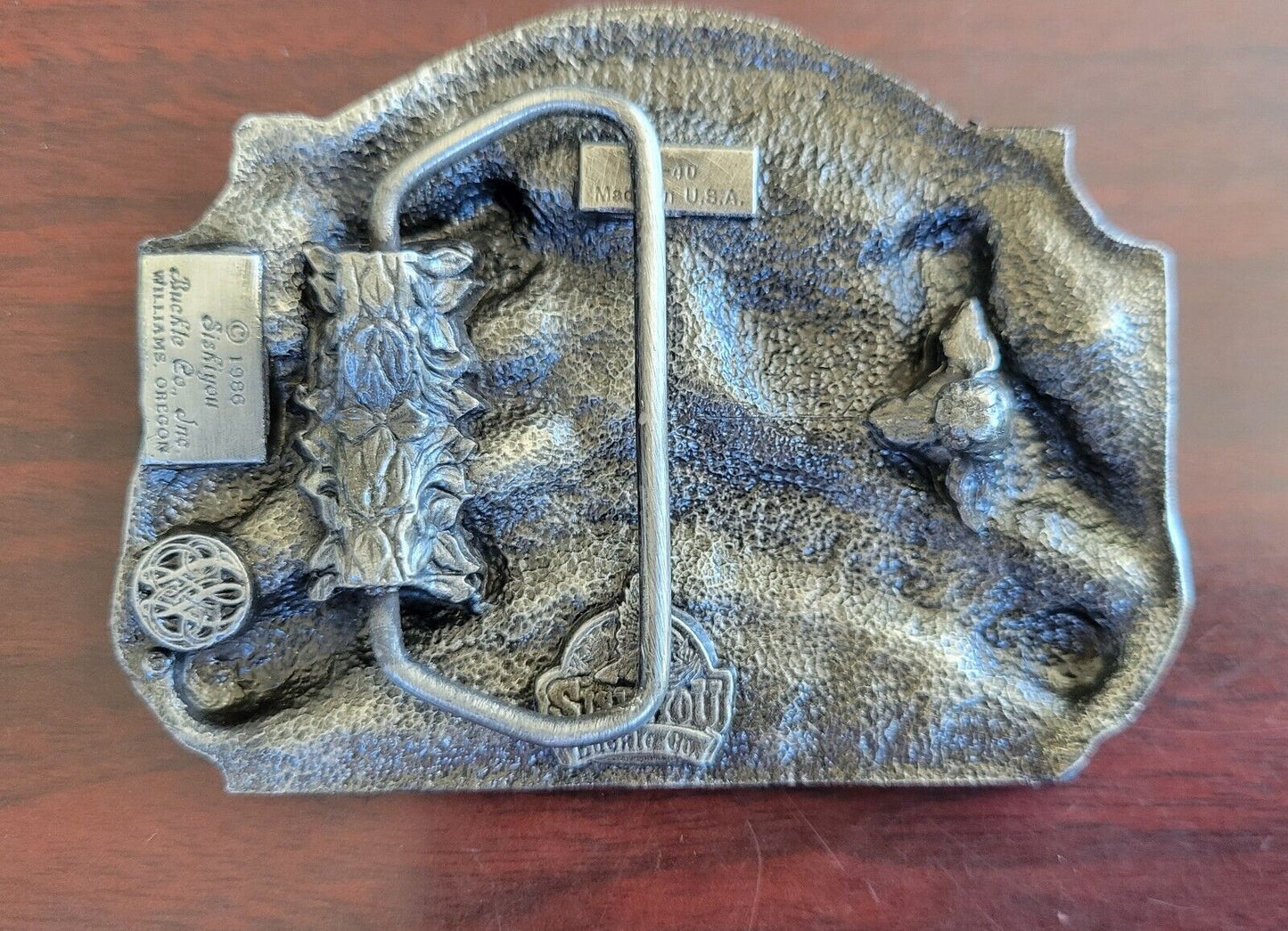 SISKIYO 1986 Belt Buckle America - The Pride Is Back American Flag Boxed