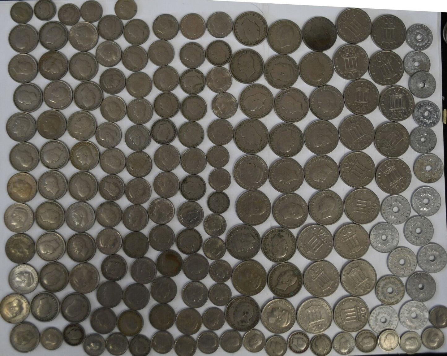 1954-1994 Greece Coins Lot 389pc 1 2 5 10 20 50 100 Drachma Lepta