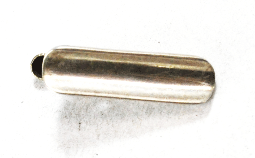 Sterling Silver Trejo Mexico Convex Tie Tack Clip 35mm x 9mm