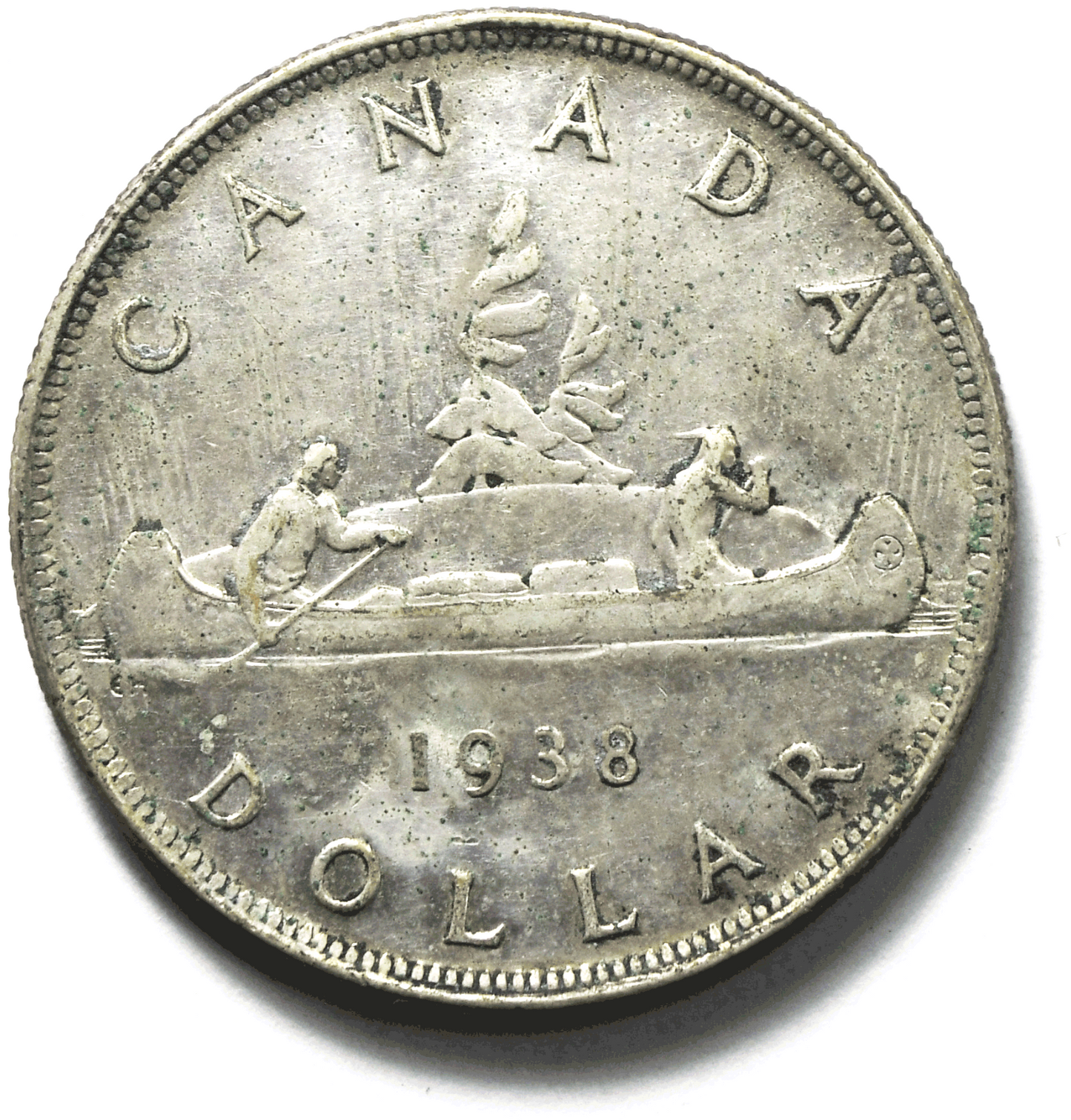 1938 $1 Canada Silver One Dollar KM#37 Low Mintage