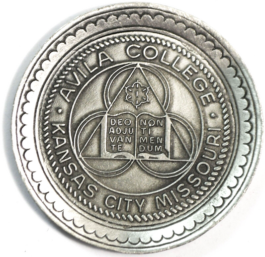 Fort Pewter Avila College Miniature Plate 43mm Kansas City Missouri
