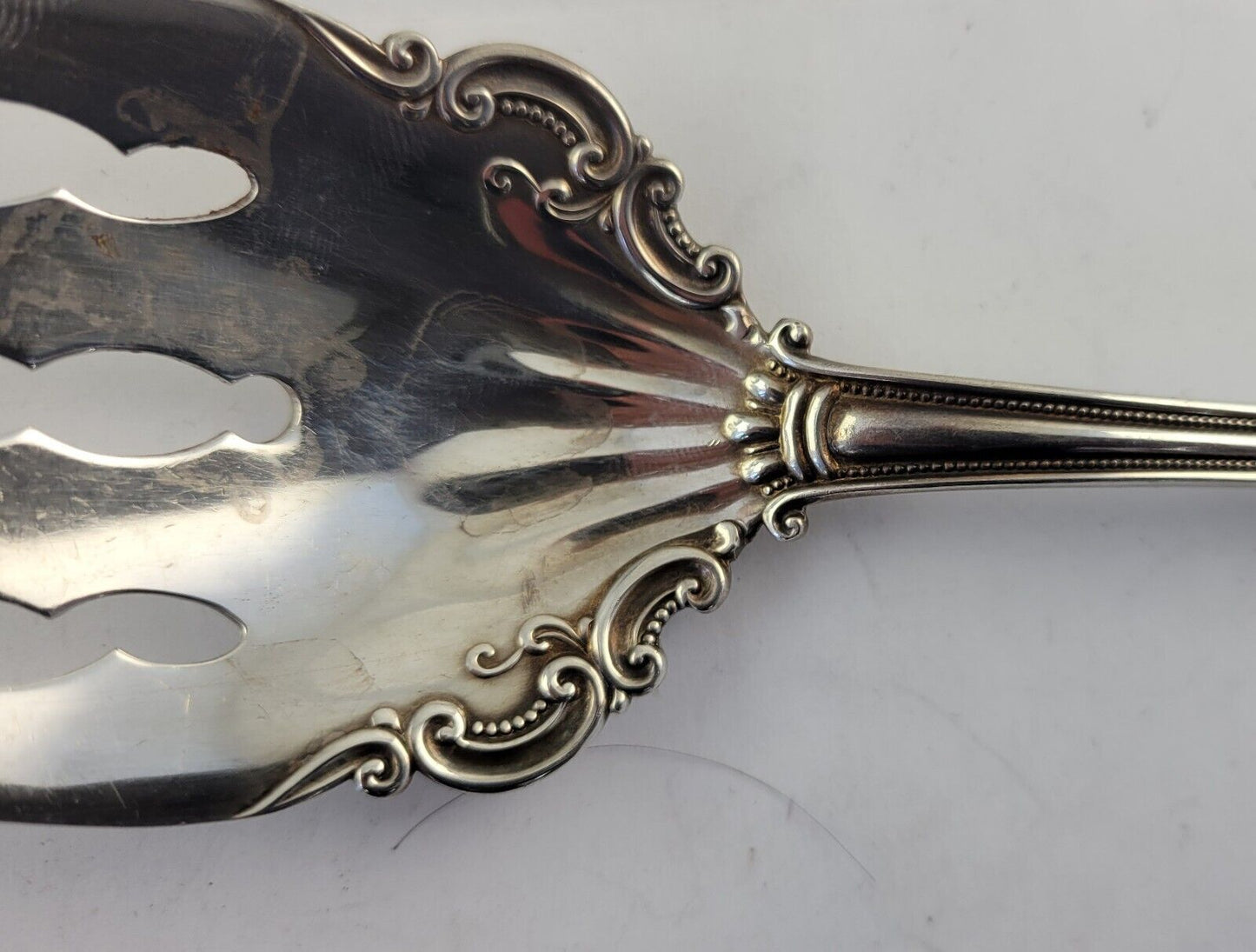 Irene by International Sterling 8 1/2" Silver Med. Cold Meat Serving Fork 2.2oz.