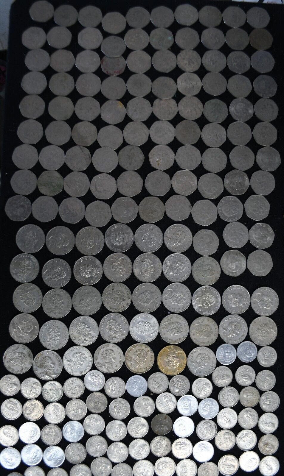 362pc Mexico 1000 500 200 50 20 10 5 Pesos 1980's