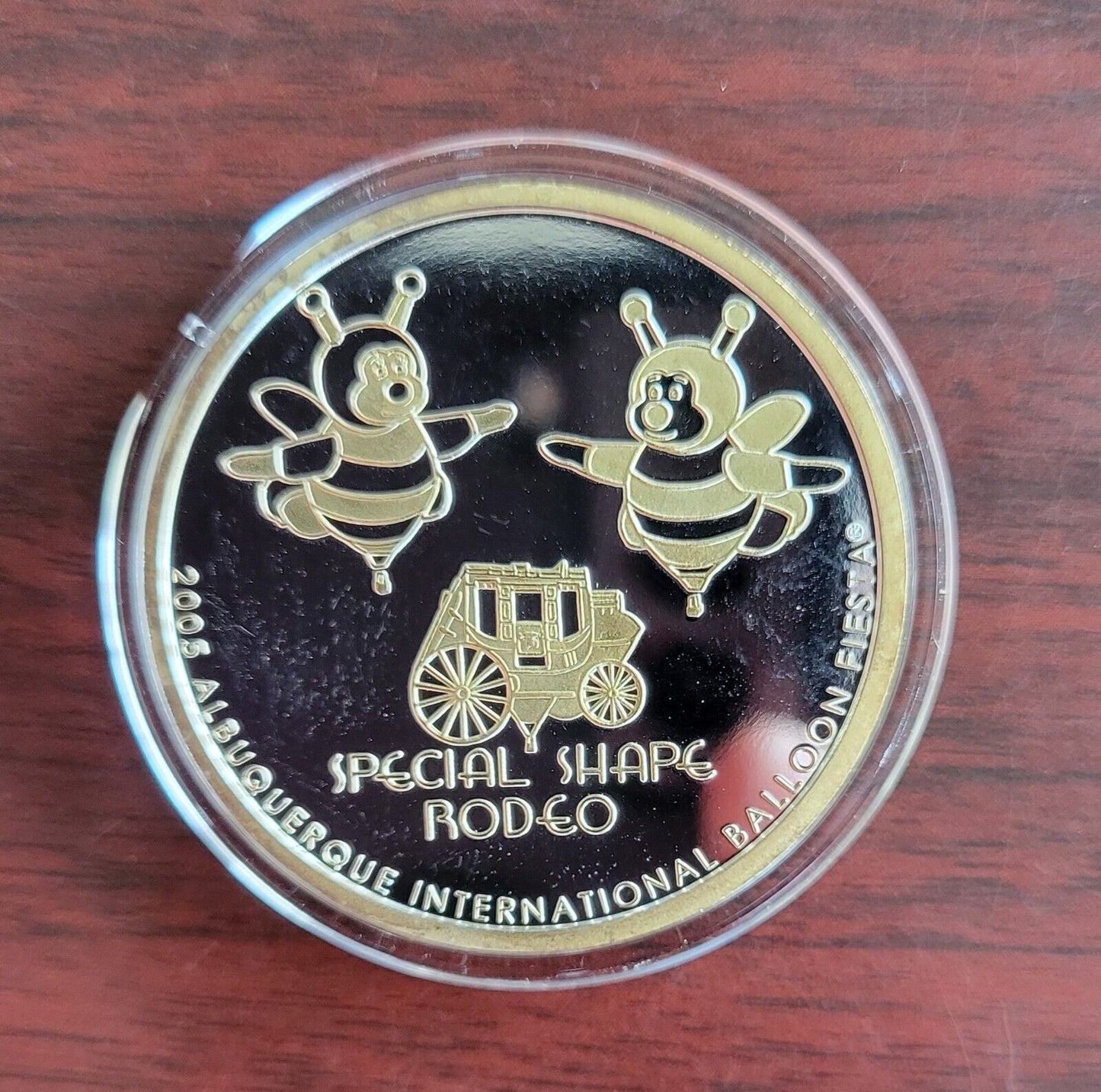 2005 Albuquerque Special Shape Rodeo Hot Air Balloon 1oz .999 Fine Silver Round